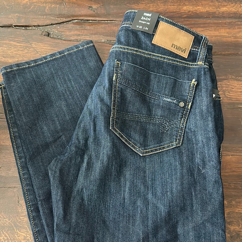 Mavi Men’s Jeans 33/34 Zach Straight Leg